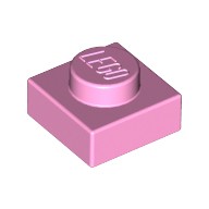 薄板磚 1x1 亮粉紅 3024