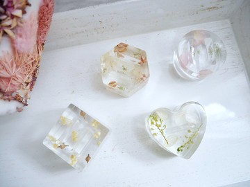 乾燥花滴膠戒架【戒座】生日禮/伴娘禮/聖誕/客製化