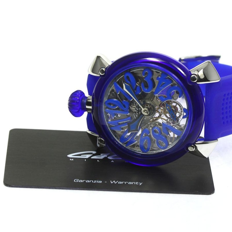 ガガミラノ GaGa MILANO 6090 マヌアーレ48MM スモールセコンド 手巻き メンズ 極美品 保証書付き_764573 |  LINEブランドカタログ