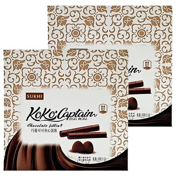 SUKHI 可可夾心蛋捲  108g  2個