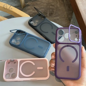 鏡頭支架強磁加厚磨砂磁吸 適用iPhone 18 17 16 15 14 Pro Max 16pro 17Pro 手機殼