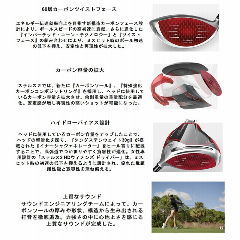 レディース テーラーメイド ステルス2 HD ウィメンズドライバー