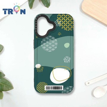 TRON IPHONE 16 日系和風圓點銅錢招財系列 防摔 MAGSAFE 磁吸 太空載具殼 透黑 手機殼