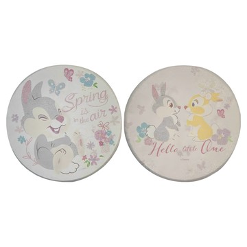 收納王妃 櫻花珪藻土杯墊 圓 2個  10 x 10 x 0.9cm  桑普邦妮  1組