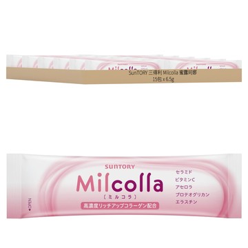 SunTORY 三得利 Milcolla 蜜露珂娜 台灣公司貨 膠原蛋白 隨手包  15包  6.5g  1袋