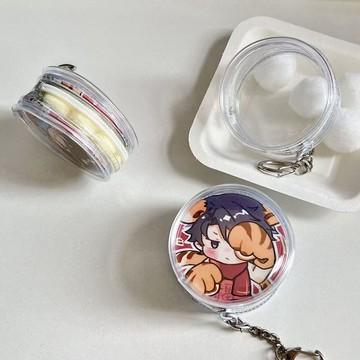吧唧收納包（塔塔現貨）隔日達 附毛球 徽章展示包 bjd包 徽章透明保護套 盲盒收納 遛娃包 曬娃包 Q版黏土人