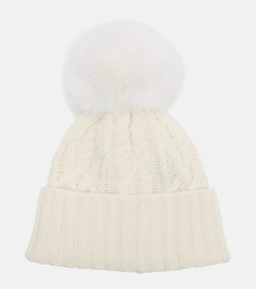 Moncler Cable-knit wool and cashmere beanie