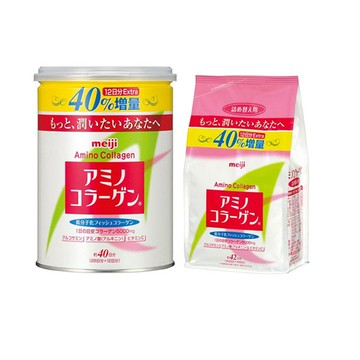 《明治》膠原蛋白粉-罐裝40日份(284g) +補充包42天份(300g/包)