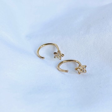 SOPHIE  DESCHAMPS J型圈小墜耳環