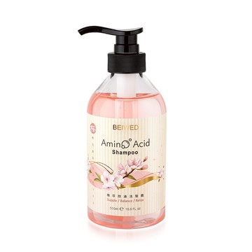 BEIWED 植萃控油洗髮露 500ml 清爽控油 浪漫櫻花香氛 蓬鬆不乾澀
