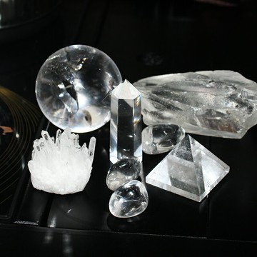 如鴻直播天然白水晶石原石碎石晶簇水晶柱擺件石頭消磁手鏈