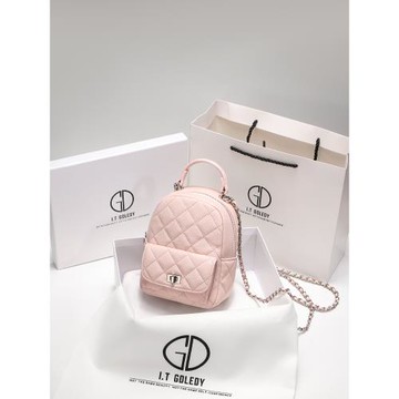 (免運)IT GDLEDY包包2026新款小香風菱格鏈條雙肩包可愛小背包簡約女包