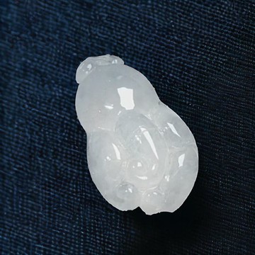 【如意人生】冰種白翡翡翠人蔘項鍊 | 天然緬甸玉翡翠A貨 | 送禮