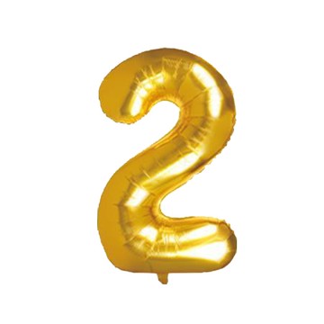 珠友Chuyu 40吋數字氣球/DE-03407-02/金2/154x170x2mm