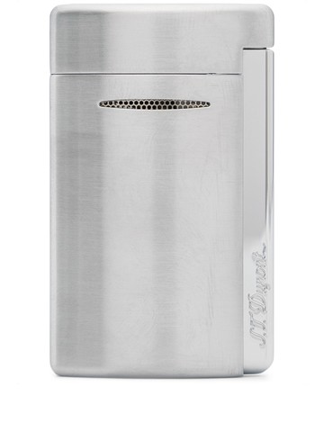 S.T. Dupont - Minijet brushed-chrome lighter - unisex - Chrome - One Size - Silver