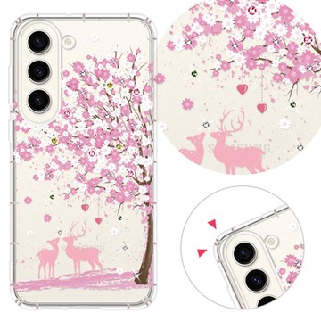 YOURS 三星 Note、S系列 彩鑽防摔手機殼-戀櫻 25/24/23/22/21/20/10/9/Ultra/FE/+/edge/lite