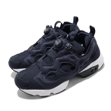 REEBOK 休閒鞋Instapump Fury 運動男鞋經典款襪套充氣科技舒適穿搭藍白