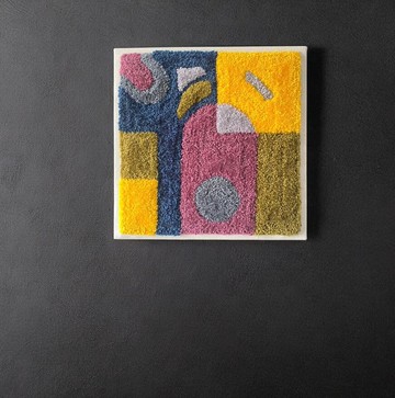 抽象艺术品、地毯拼布、簇绒、墙板、艺术礼品、室内装饰