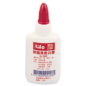 LIFE NO-100小瓶萬能白膠-40g【領券滿額再折千12/31止】