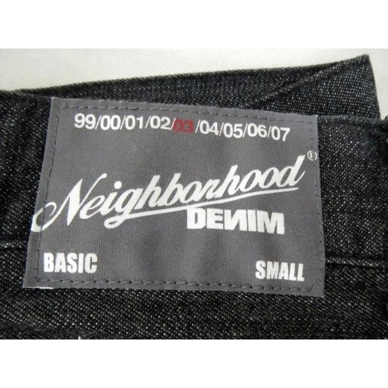 NEIGHBORHOOD ネイバーフッド デニムパンツ 黒 ブラック S 【中古