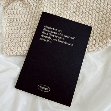 JIN CHA GOD- 燙金筆記本 或許你常常不滿意 但是其實你已經做得