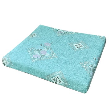 凱蕾絲帝 台灣製造-實木椅必購緹花植絨布記憶支撐坐墊(54*56CM)古典美學藍-6入