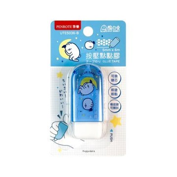 筆樂PENROTE MINI按壓點點膠/UTE5036-B/醜白兔B/5mmx6M
