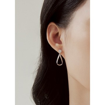 vacanza｜純銀｜水滴閃鑽‧純銀耳環 #新年飾品 #新年禮物