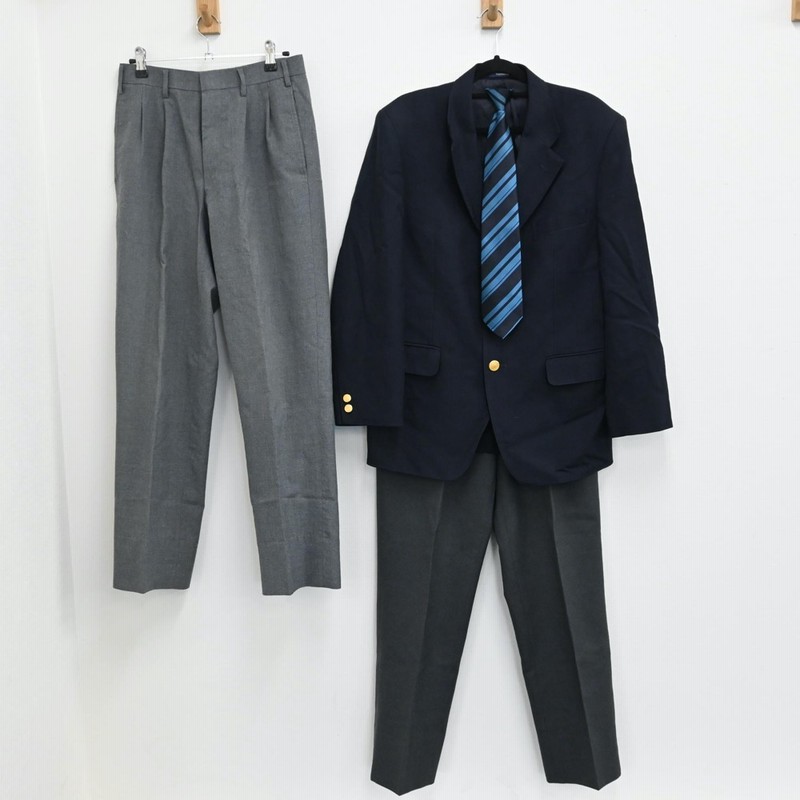 中古 広島県 呉市立呉高校 男子制服 4点 ブレザー ズボン ズボン ネクタイ Sf 通販 Lineポイント最大5 0 Get Lineショッピング