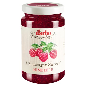 d'arbo 徳寶 80%果肉減糖覆盆莓果醬  250g  1罐