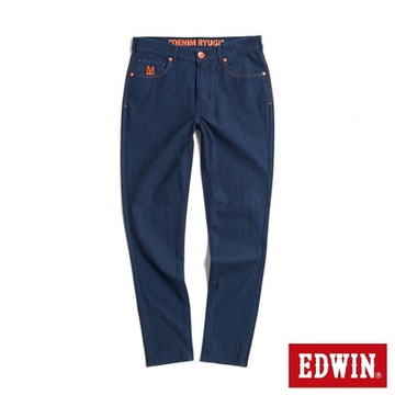 EDWIN 男裝 加大碼 大師系列 JERSEYS迦績 大師8.0超彈性錐形褲-原藍色