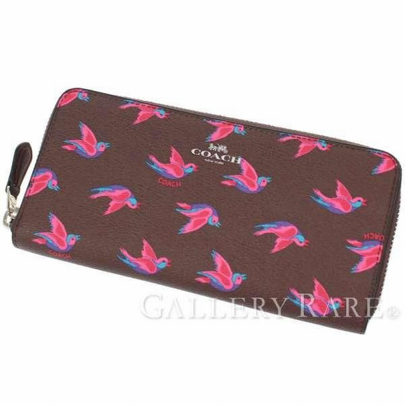 コーチ ラウンドファスナー長財布 ハッピーバード F56811 COACH
