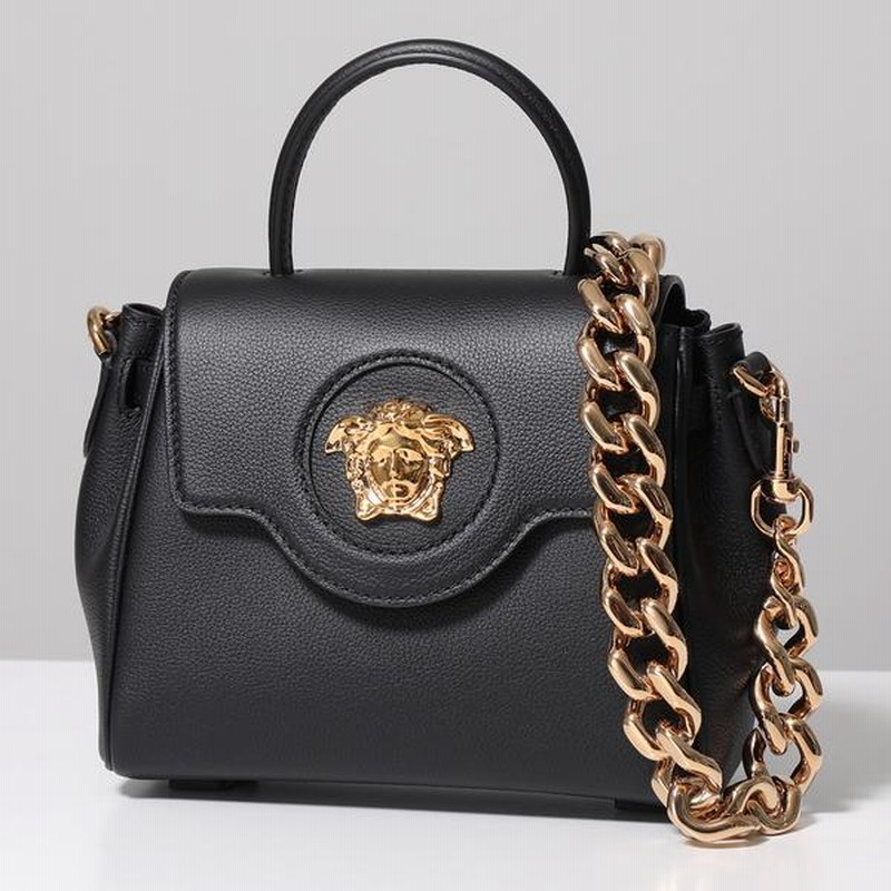 クリスタル ラ メドゥーサ レザー ベルト ブラック | VERSACE JP