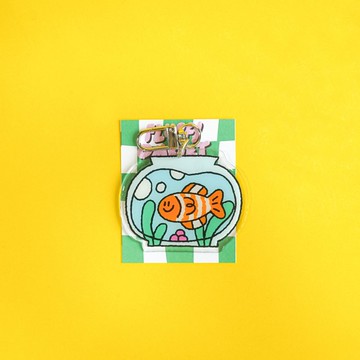 Fluffy Omelet - 鑰匙圈 / PIN / PHONE GRIP - 魚缸