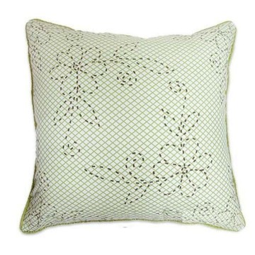 棉花田花藝純棉抱枕-二件組-綠色