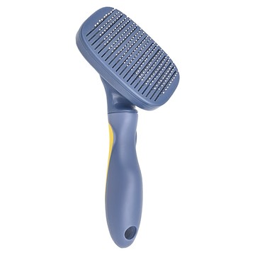 豪天雲霓草 360度旋轉不鏽鋼寵物刷毛梳  景天雲霞黃  1支