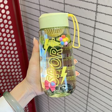 ⭐免運臺灣有貨⭐水杯男女生高顔值學生便攜兒童ins運動簡約夏季塑料杯子耐高溫