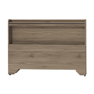 文創集 朵雅5尺雙人夜燈插座床頭片(三色可選)-152x12x103cm免組