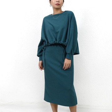 WAFFLE SWEATSHIRT 湖水綠 窩夫格針織 高端休閒衛衣
