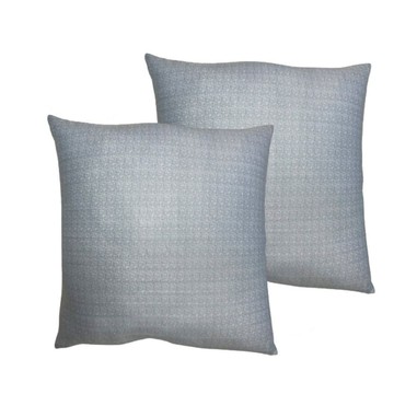 J&N寧夏涼感緹花抱枕兩入組 舒適透氣 提升居家品味  60 x 60cm  藍色