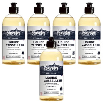 LA CORVETTE 法釩馬賽莊園 馬賽家事有機雙效洗碗精&洗手液  500ml  5瓶