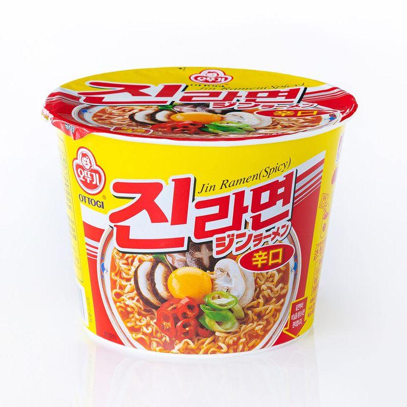 カップ麺 ジンラーメン ビッグカップ 辛口(16個入) オットギ 韓国ラーメン インスタントラーメン カップラーメン 激辛ラーメン