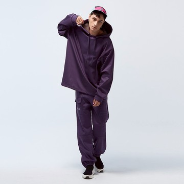 不可退換 /防水透濕刷毛飛梭工裝褲-紫