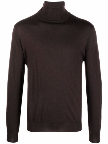 Dell'oglio - roll-neck merino wool jumper - men - Merino - 52 - Red