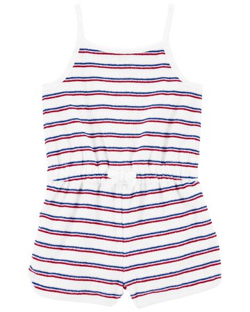 Toddler Striped Tank Cover-Up Romper