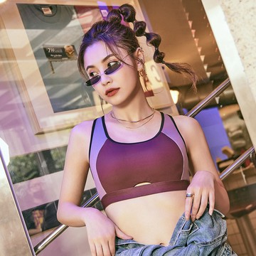 【8:AT 】運動內衣 M-XL(嫣紫紅)