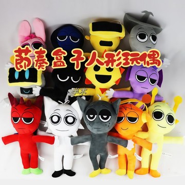 台灣出貨 Sprunki節奏盒子 節奏盒子玩偶 音樂盒子 節奏盒子人形玩偶 Plush版站立形態 毛絨玩具 人型形態玩偶