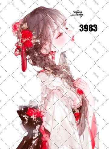 original sticker no.3983 人物貼紙 原創貼紙 原創人物貼紙 裝飾貼紙 cotton melody