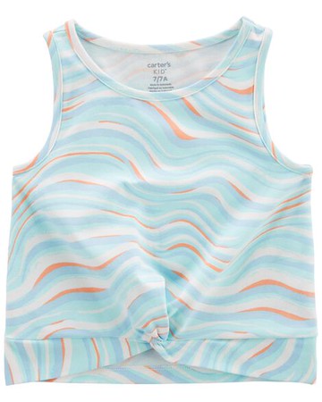 Kid Groovy Striped Active Twisted Top