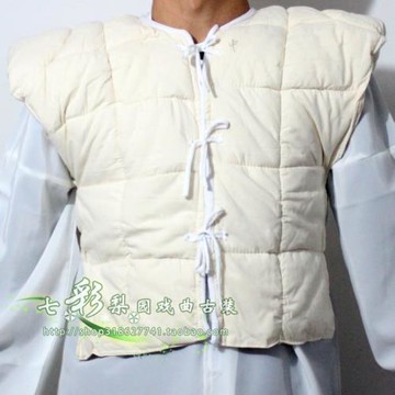 新款人氣京劇戲曲服用品武生花臉蟒袍男靠均碼純棉墊肩胖襖棉坎肩